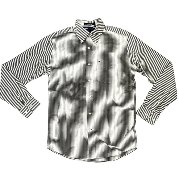 Tommy Hilfiger Academy Poplin Striped Button Down Shirt - Picture 1 of 10